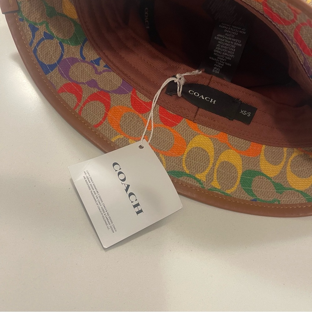 Coach’ Multi Colour Signature Bucket Hat - Picture 9 of 10